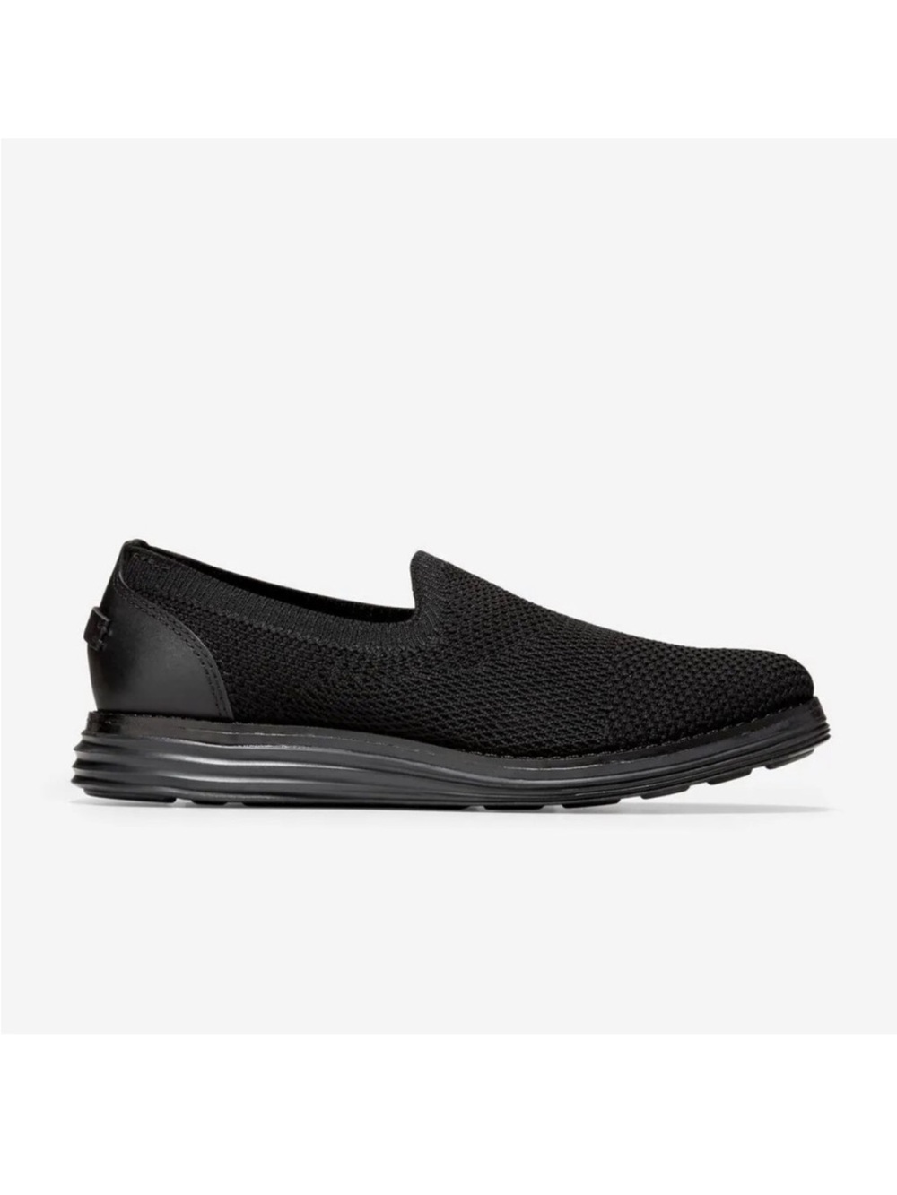 Cole Haan Women's OriginalGrand Cloudfeel Meridian Loafer Black Knit Slip-On 5.5